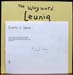 Wayward Leunig - Cartoons that Wandered off - Signature