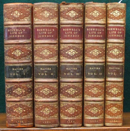 Boswell's Life of Johnson - Set - Spines