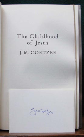 Childhood of Jesus - J. M. Coetzee - Signature