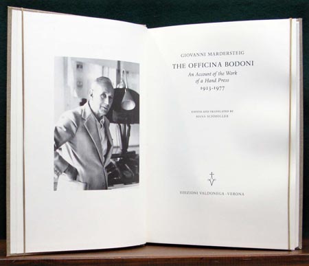 Officina Bodoni - 1923-1977 - Giovanni Mardersteig - Title Page