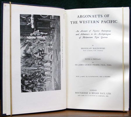 Argonauts of the Western Pacific - Malinowski - Title Page