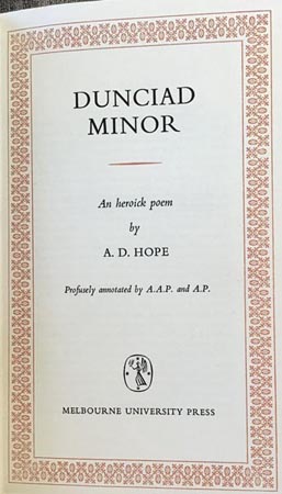 Dunciad Minor