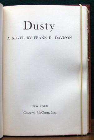 Dusty - Frank D. Davison - Title Page