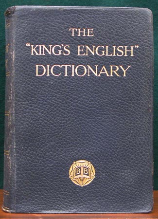 King's English Dictionary - Cover