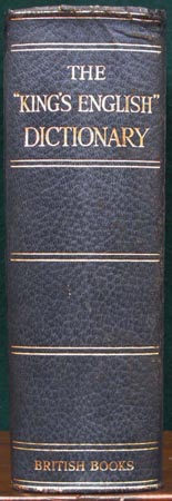 King's English Dictionary - Spine