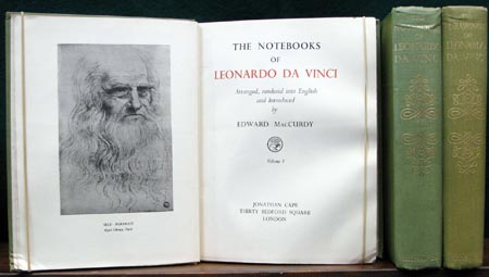 Notebooks & Drawings of Leonardo Da Vinci - Set - Title Page & Spines