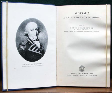Australia - A Social & Political History - Gordon Greenwood - Title Page