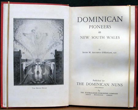 Dominican Pioneers in NSW  - Title Page