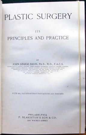 Plastic Surgery - John Staige Davis - Title Page