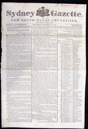 Sydney Gazette - Volume the Fifteenth - October 25th - 1817