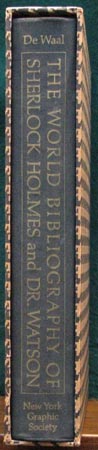 World Bibliography of Sherlock Holmes & Dr. Watson - De Waal - Spine