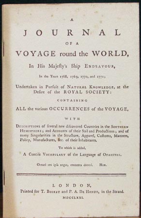 A Journal of a Voyage round the World in His Majesty's Ship Endeavour