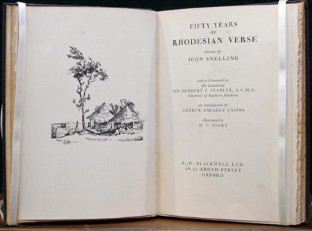 Fifty Years of Rhodesian Verse - John Snelling - Title Page